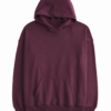 Solid Burgundy Oversized Hoodie