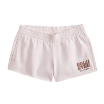 Light Pink High-Rise Smocked Waist Shorts