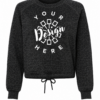 Charcoal Mineral-Wash Leopard Print Crewneck Sweatshirt