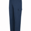 Navy Blue Relaxed Straight-Leg Cargo Pants