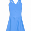 Light Blue Sleeveless Fit-and-Flare Dress