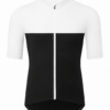 White and Black Short-Sleeve Cycling Jersey